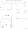 Nośnik styropianowy uniwersalny Schedpol do wanien prostokątnych 140-170x70cm 1.028-led